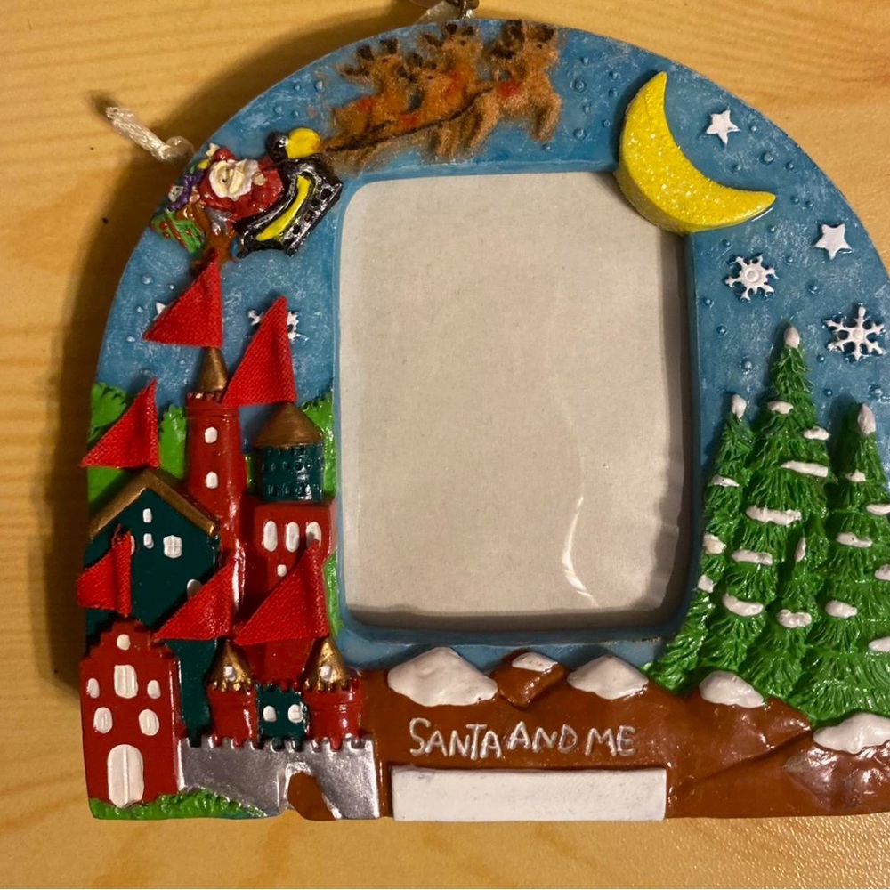 Festive Santa and Me Photo Frame